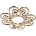 thumbnail image 2 of 18"OD x 6 1/8"ID x 1/4"T Cohen Wood Fretwork Pierced Ceiling Medallion, Alder, 2 of 3