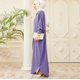 thumbnail image 5 of Túnica musulmana para mujer: vestido largo con mangas murciélago, corte holgado, cuello redondo, poliéster, prenda de oración para todas las estaciones, talla única, diseño con capucha, 5 of 8