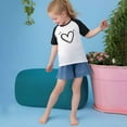 thumbnail image 6 of CHEEREAM Kids Heart Print T Shirts Cotton Summer Tshirts Boys Girls Basic Tee Undershirts Short Sleeve Clothes Crew Neck Shirts, 6 of 9