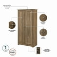 thumbnail image 4 of Bush Furniture Cabot Tall Storage Cabinet with Doors, Reclaimed Pine, 4 of 9