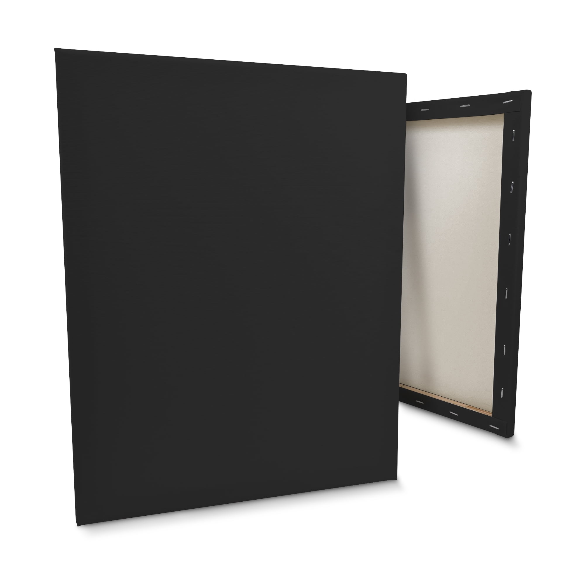 ArtSkills Black Canvas, Stretched Canvases for Painting, 16x20 Black Canvas Painting Supplies for Artists, Black Art Canvas Pack, 2-Pack