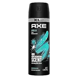 Axe Apollo Deodorant Body Spray For Men, 48H Odor Protection Sage & Cedarwood Aluminum Free Body Spray Deodorant 5.1oz