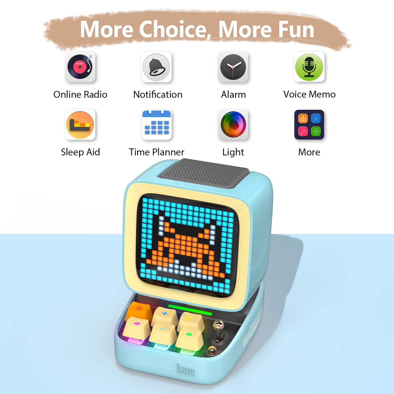 Divoom Ditoo Pro Pixel Art Bluetooth Speaker with RGB Backlit