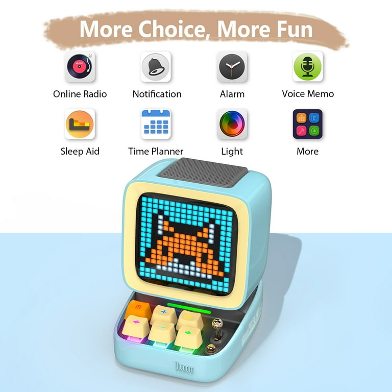 Divoom Ditoo - Pixel Art Portable Bluetooth Speaker with 16