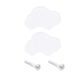 thumbnail image 1 of UPOUART 2 Pcs White Rubber Kids Furniture Knobs for Cabinet Door Handle, 1 of 8