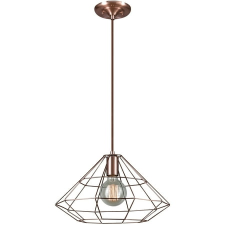 

Novogratz x Globe Mahek 1-Light Copper Finish Cage Pendant 65218