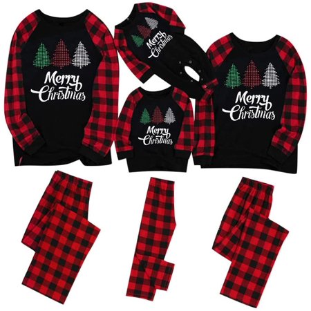 

Family Christmas Pjs Matching Sets 2022 Cute Classic Plaid Christmas Theme Pattern Pajamas Sets Loungewear Matching Outfits