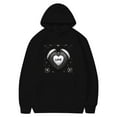 thumbnail image 2 of LUOGENLI Chandails à Capuche pour Hommes Graphiques Voitures Chandails à Capuche et Chandails pour Hommes Imprimé Football Chandail à Enfiler Décontracté Coupe Ample Chandail à Capuche pour Automne Hiver Confortable Mode Urbaine Noir Taille m, 2 of 4
