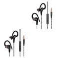 thumbnail image 4 of Matsuzay Auricular deportivo impermeable bajo en la oreja auriculares cancelación de ruido a prueba de sudor portátil manos libres música Negro 2Conjunto, 4 of 6