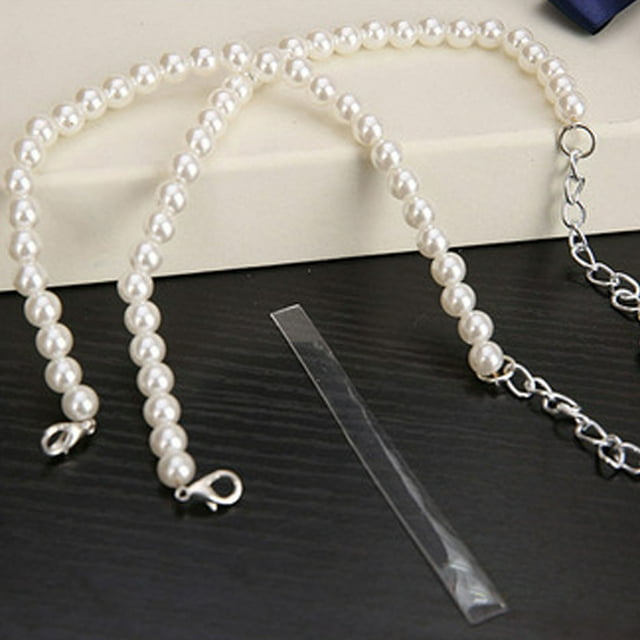 10pcs Pearl Bag Chain Polishing Process Beautiful Pearl Purse Strap Decorative Pearl Strap for Phone Case Shoes Keychain Type 2