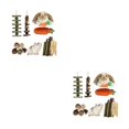 thumbnail image 2 of Methold Juego de juguetes para masticar duraderos y elegantes de para animales, conejos, juguetes de Guinea, paquete de juguetes para masticar juego de 12 piezas 2piezas, 2 of 6