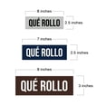 thumbnail image 5 of Signs ByLITA Basic Qué Rollo Sign (Ivory/Dark Brown) - Medium, 5 of 6