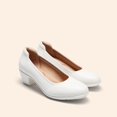thumbnail image 3 of Zapatos de Tacón Bajo Chunky para Mujer DREAM PAIRS DWUMPU2547 Blancos 50 mm, 3 of 8