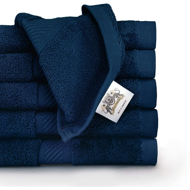 Glamburg 6 Pack Bath Towels 24x48 100% Cotton for Hotel Spa Gym