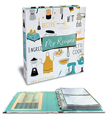 Recipe Binder, 8.5 x 9.5 3 Ring Binder Organizer Set Angola | Ubuy