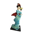 thumbnail image 4 of Muñeca de geisha japonesa con kimono Figura de geisha Escultura artesanal de 23 cm (9 pulgadas) Estatua de niña Estilo D, 4 of 9