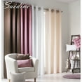 thumbnail image 2 of Set of 2 Solid Window Curtain Panel Grommet Suedine, 2 of 4