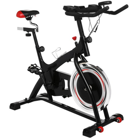 A NCHEER Stationary Bike, 40 lbs Flywheel Indoor Cycling Exercise Bike with Heart Rate Sensor ,Quiet Smooth Belt Drive System, Adjustable Seat & Handlebars &