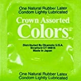 Crown Assorted Colors + Silver Lunamax Pocket Travel Case, Lightly Lubricated Ultra Thin Latex- Condoms 24 Count
