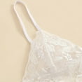 thumbnail image 4 of Xijirk Womens Lace Bra and Briefs Set Camisole Sleepwear Lingerie Comfortable Soft Underwear Pajama Set for Home Lounging,Z01 White,S, 4 of 6