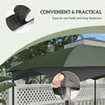thumbnail image 6 of Outsunny 10' x 12' Gazebo Canopy Replacement, 2-Tier Outdoor Gazebo Cover Top Roof with Drainage Holes, (TOP ONLY), Green, 6 of 6