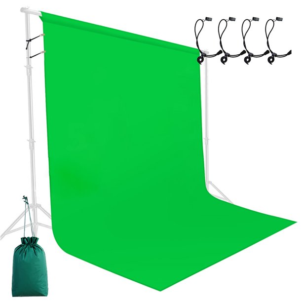 Green Screen for Photography Polyester Backdrop Background 5x7ft