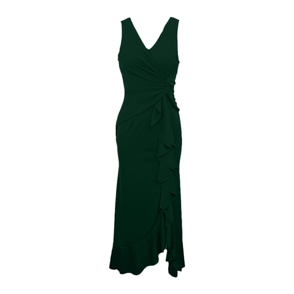 Afdoent Womens Dresses Elegant Off Shoulder Sleeveless Two Piece Bodycon V Neck Long Dress For Evening Party Formal Occasion Formal Party Evening Dress
