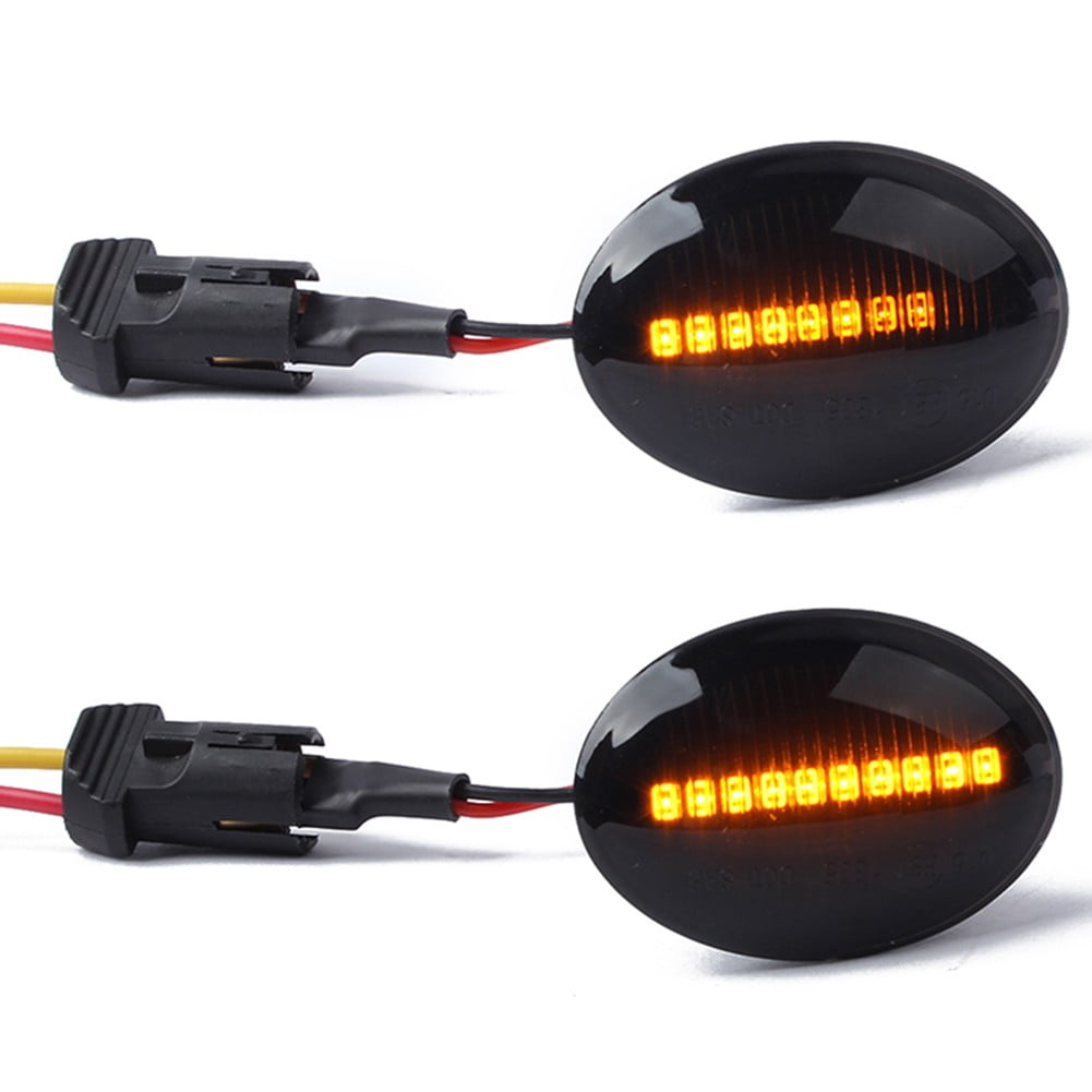 2pcs Led Dynamic Side Marker Turn Signal Light For Fiat 500 Ford