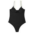 thumbnail image 2 of Vedolay Swimsuit Women Plus Size One Piece Swimsuits Scoop Neck High Cut Bathing Suit Retro Criss Cross Swimwear,Black S, 2 of 5