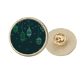thumbnail image 1 of Formes Géométriques Simples Motif Rond Métal Broche d'Or Clip, 1 of 3