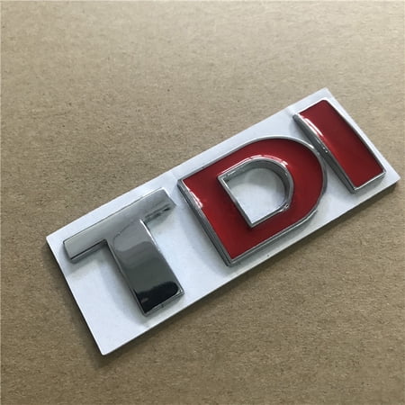 Tdi Performance Sticker Car Sticker Tdi Letter Side Marker Tail Logo Sports Displacement Metal ...