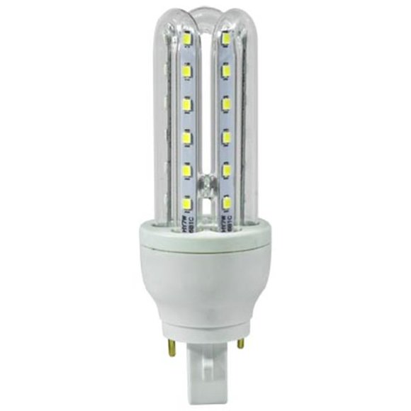 Dabmar Lighting DL-T-LED-36-30K G24-2-Pin Base Tubular Light Blub - 7W 85-265V 30K, White - 5 x 1.68 x 1.68 in.