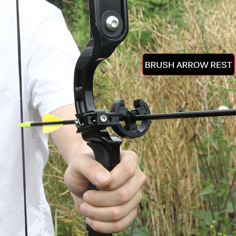 Archery Brush Pfeilauflage RH LF Hand Compound Recurve Bow Target Adjustable DE 