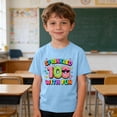 thumbnail image 1 of Blusas y camisas de manga corta con cuello redondo para niños y niñas, camisetas gráficas de manga corta, blusas con estampados bonitos para la temporada escolar., 1 of 9