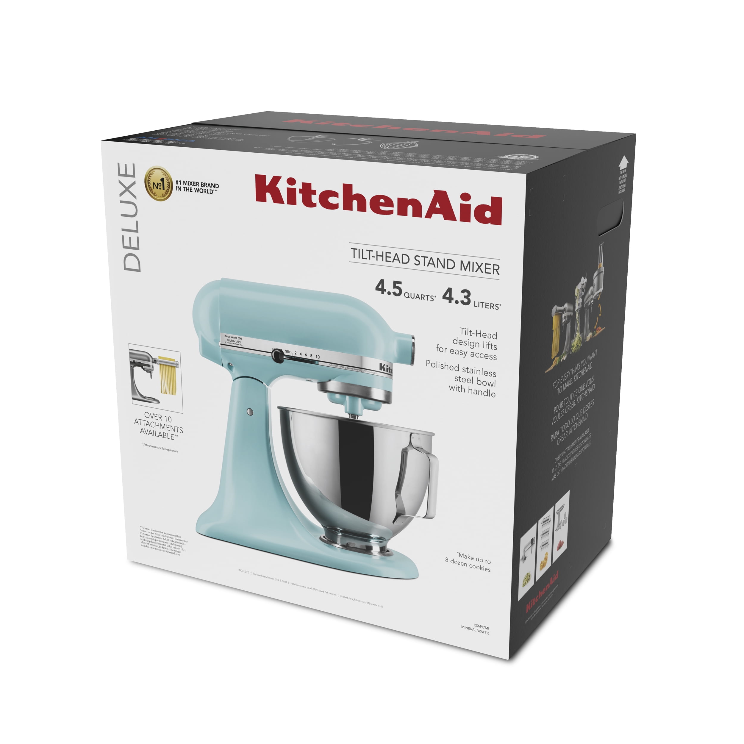 KitchenAid Deluxe 4.5 Quart Tilt-Head Stand Mixer, Cobalt Blue