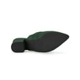 thumbnail image 3 of BLISSFUL STEP Women's Shoes Buckle Strap Pointed Toe Chunky Heel PU Vamp Mule Shoes Dark Green 6, 3 of 8