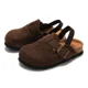 thumbnail image 3 of Ruizustock Otoño/Invierno zapatillas de madera para niños zapatillas de playa de cuero genuino para niños cubierta para la cabeza esmerilado para mujeres y niños, 3 of 5