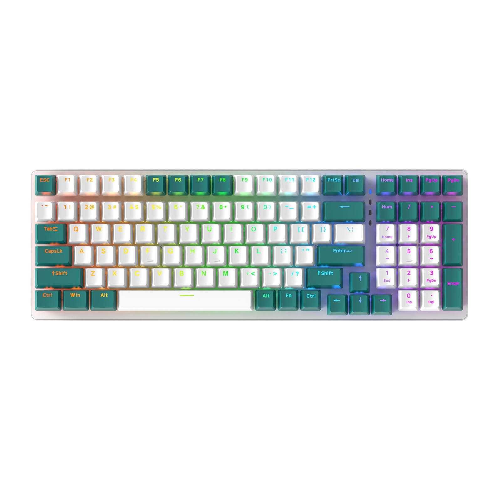 Iumwxz Computer DeskTop Gaming Keyboard 100 Key Mechanical Keyboard Type-C Wired Rgb Led Backlit Red Gaming Mech Keyboard My Order Christmas home decor christmas clearance outdoors indoor