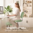 thumbnail image 4 of Waleaf Ergonomic Cross Legged Office Chair, Boucle ADHD & Meditation Chair for Adult, Lumbar Support Swivel Wide Seat, Yoga & Kneeling chair, 4 of 11