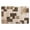 Modèle d'Épissage (51), variante sur Tapis de Salle de Bain 20x32 Pouces avec Design Géométrique Moderne de la Collection Rockwood : Ajout Parfait pour Salle de Bain, Chambre, Bureau, Salon, Entrée sur Planchers de Bois Franc