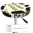 thumbnail image 4 of Daiia Panda Doing Yoga Stool Covers Round,Round Bar Stool Covers Waterproof Bar Chair Covers Washable Stool Cushion Slipcover for 12-14 Inch Chair-12 inch, 4 of 7