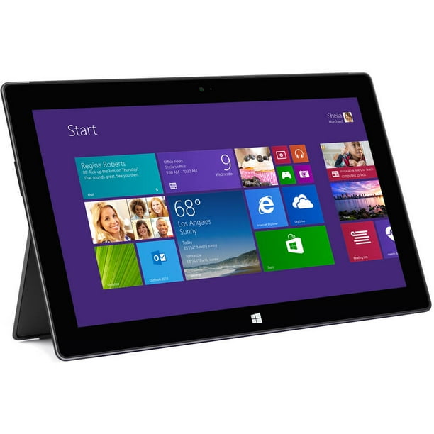 Certified Refurbished Microsoft Surface Pro 2 With Wifi 10 6 Touchscreen Tablet Pc Featuring Windows 8 1 Pro Operating System Dark Titanium Walmart Com Walmart Com