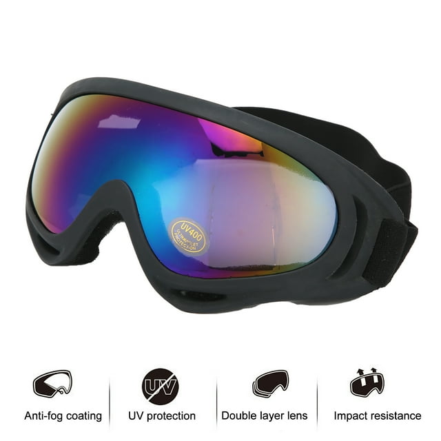 Hilitand Universal Remote Mini Remote Control Kids Ski Goggles Anti-Fog Double Layers Lens Windproof UV Protection Glasses For Skiing