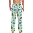 thumbnail image 2 of Asian Style Boho Pajama Pants Mens Lounge Pants Lightweight Men Pajama Bottoms with Drawstring Pockets, 2 of 7