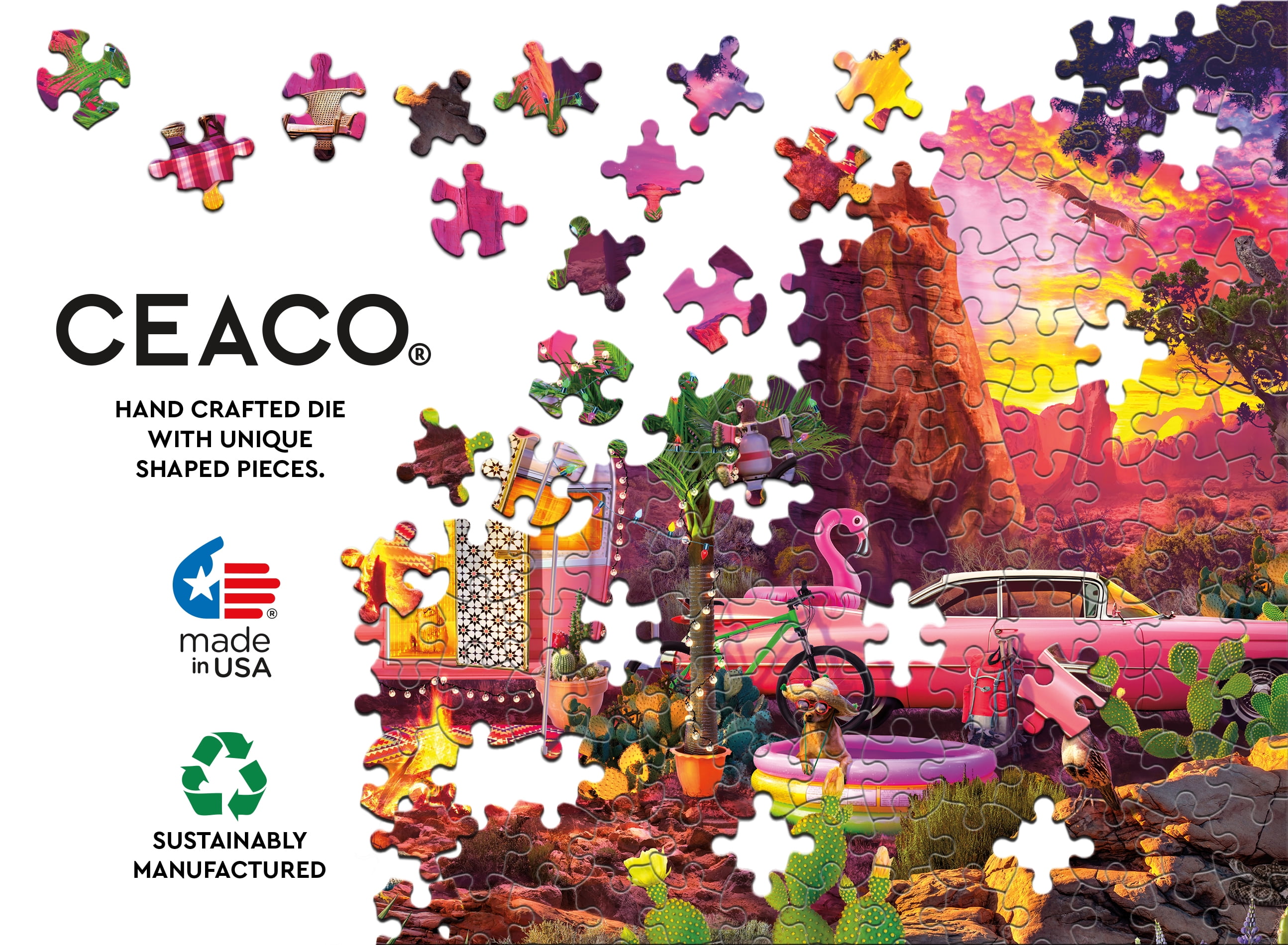 Ceaco Desert Paradise 300 Piece Interlocking Jigsaw Puzzle
