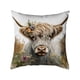 thumbnail image 2 of Herunwer Highland Cow Throw Pillow Covers Decorative Throw Pillows Cow Decor for Bedroom Decor Highland Cow Bedding Soft Flannel Fluffy Couch Pillow Covers, 2 of 6