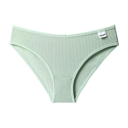 

Xmarks Seamless Underwear for Women- High Cut Cheeky Panties No Show Bikini Sexy Stretch Microfiber Hipster Green L