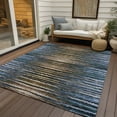 thumbnail image 6 of Addison Rugs Chantille Indoor/Outdoor Traditional Stripes Blue Washable Rectangle Rug, 8' x 10', 6 of 6