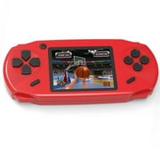 Beijue Rechargeable 16 Bit Handheld Game Console Toy for Kids with 3.0'' Color LCD 100 Games (Red)