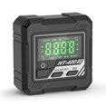 thumbnail image 1 of Graflsoa Inclinomètre Numérique à Base Magnétique avec Écran LCD Rétroéclairé Vert - Plage de Mesure 4x90°, Plastique ABS, Précision ±0,1°, Conversion Angle-Pente, Prise de Données - Règle d'Angle Portable Multifonction, 1 of 7